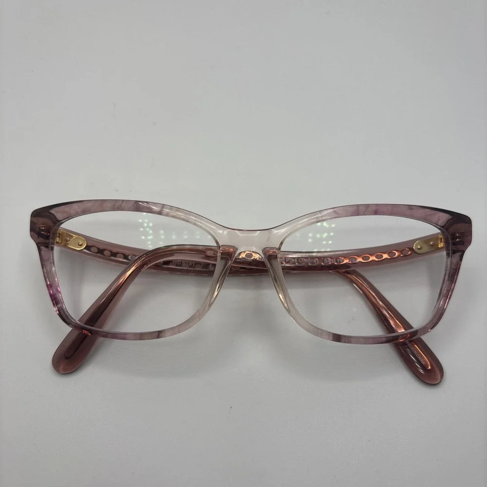 COACH HC6181 5656 TRANSPARENT PINK OMBRE EYEGLASSES FRAME 54-17-140mm #D106